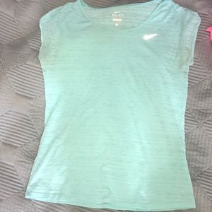 Blue semi see through nike shirt